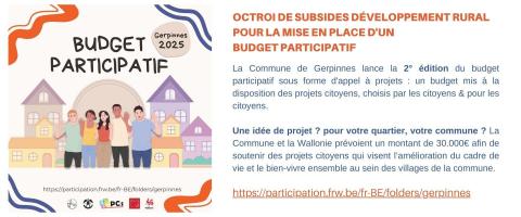 Budget participatif 2025