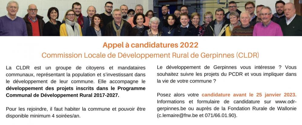 CLDR appel a candidatures 2022